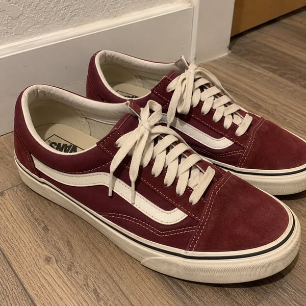 Vans Old Skool Port Royale Burgundy Suede Sneakers