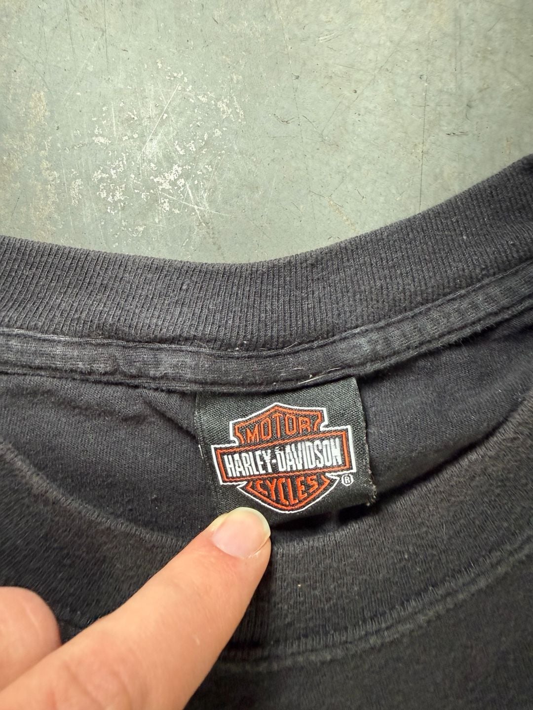 Harley Davidson Gowanda Long Sleeve Shirt Size L Black 4