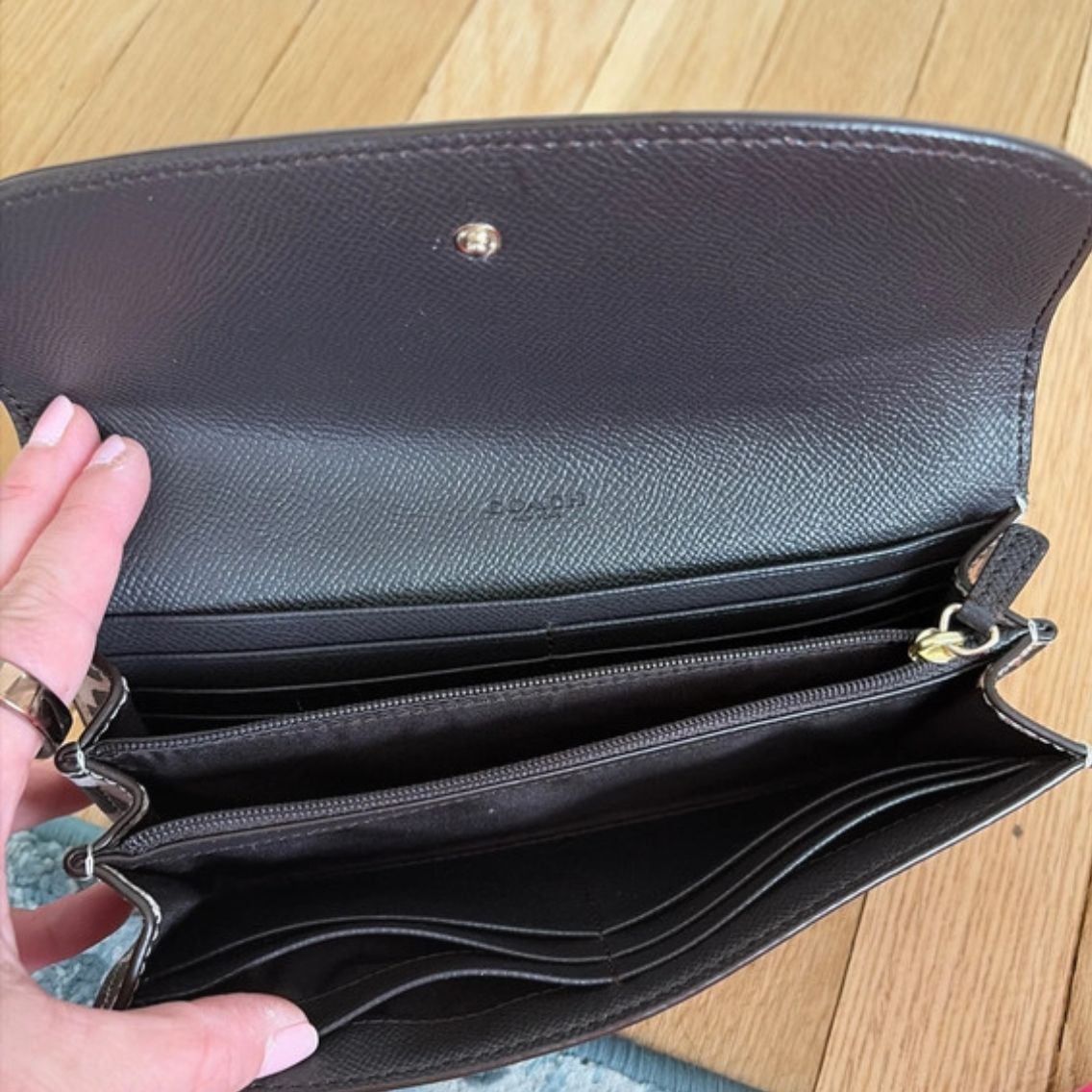 Coach Ocelot Print Envelope Wallet 3