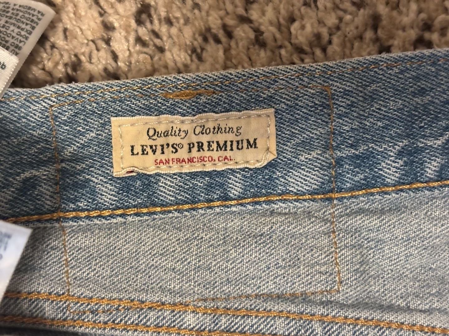 Levi's 501 '93 Jeans W29 L30 Light Wash Straight Leg Premium Denim 4