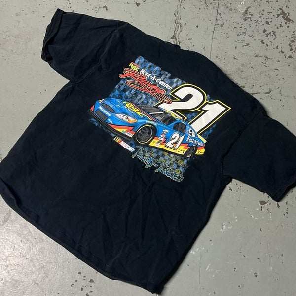 NASCAR Rent-A-Center Racing 21 Graphic T-Shirt Black