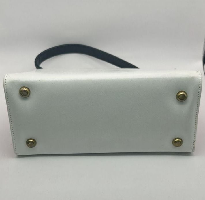 Miss America By Smartaire Vintage Wing Tip Spectator Handbag Purse 7