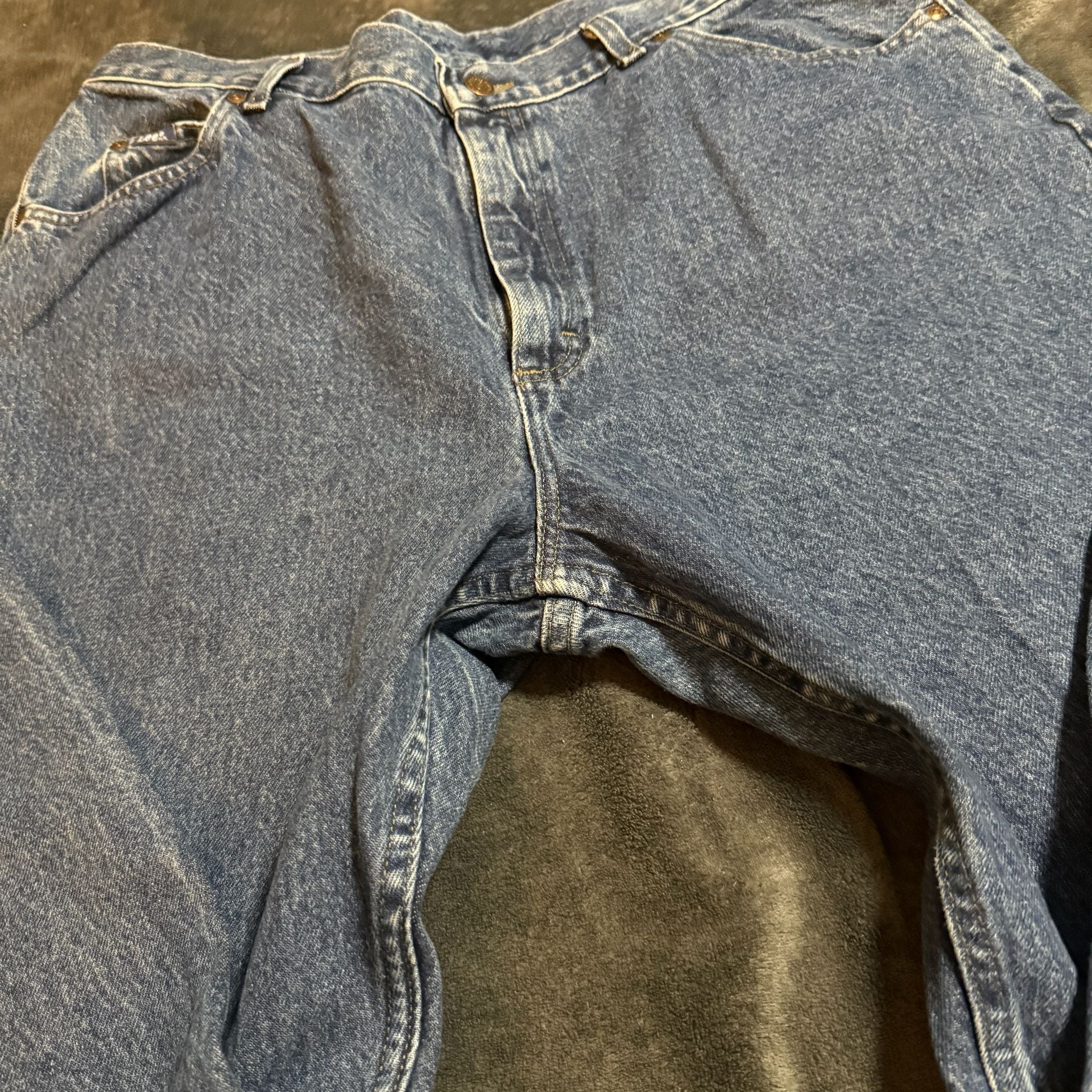 Lee Jeans Size 18 M Blue Denim High Rise Mom Jeans 4