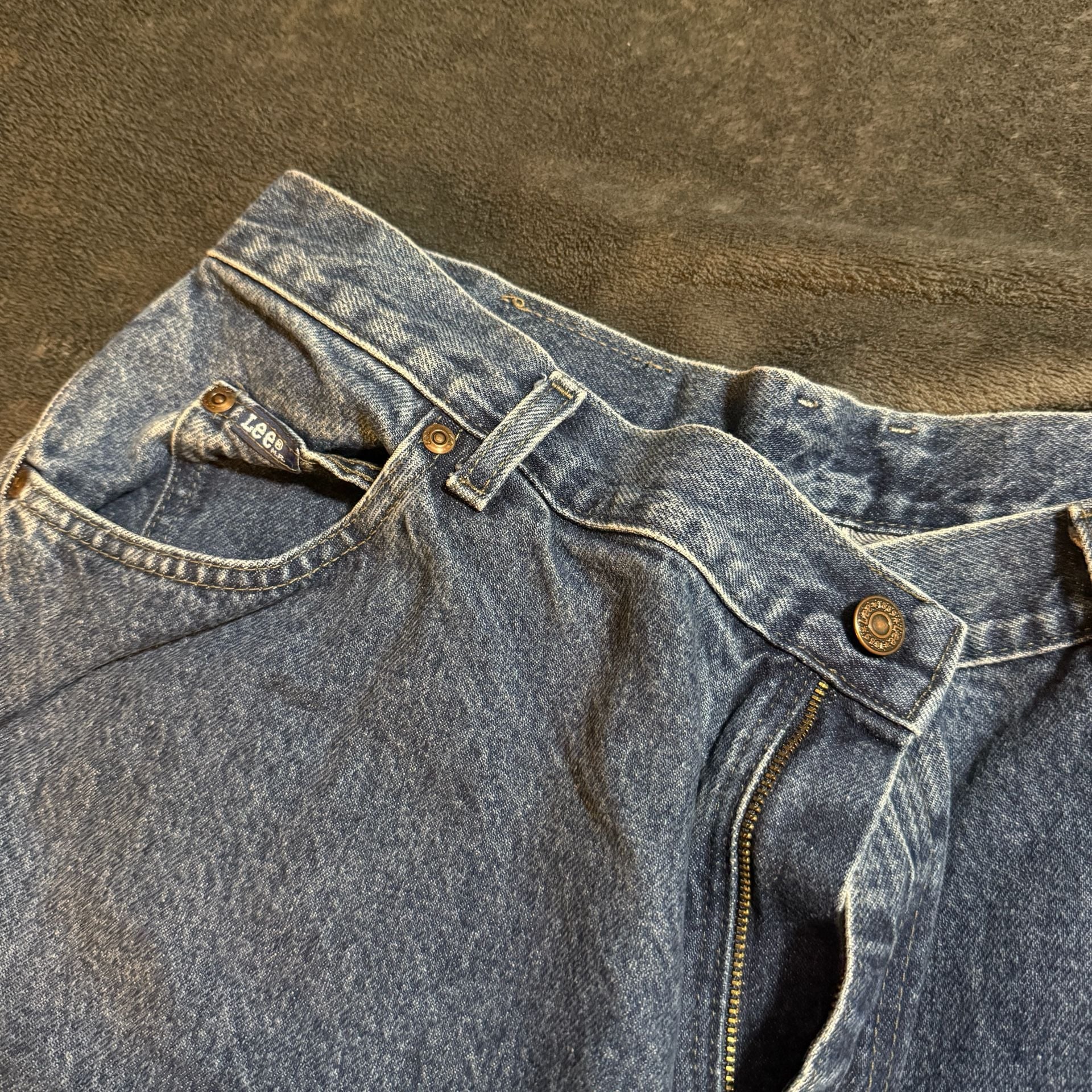 Lee Jeans Size 18 M Blue Denim High Rise Mom Jeans 6
