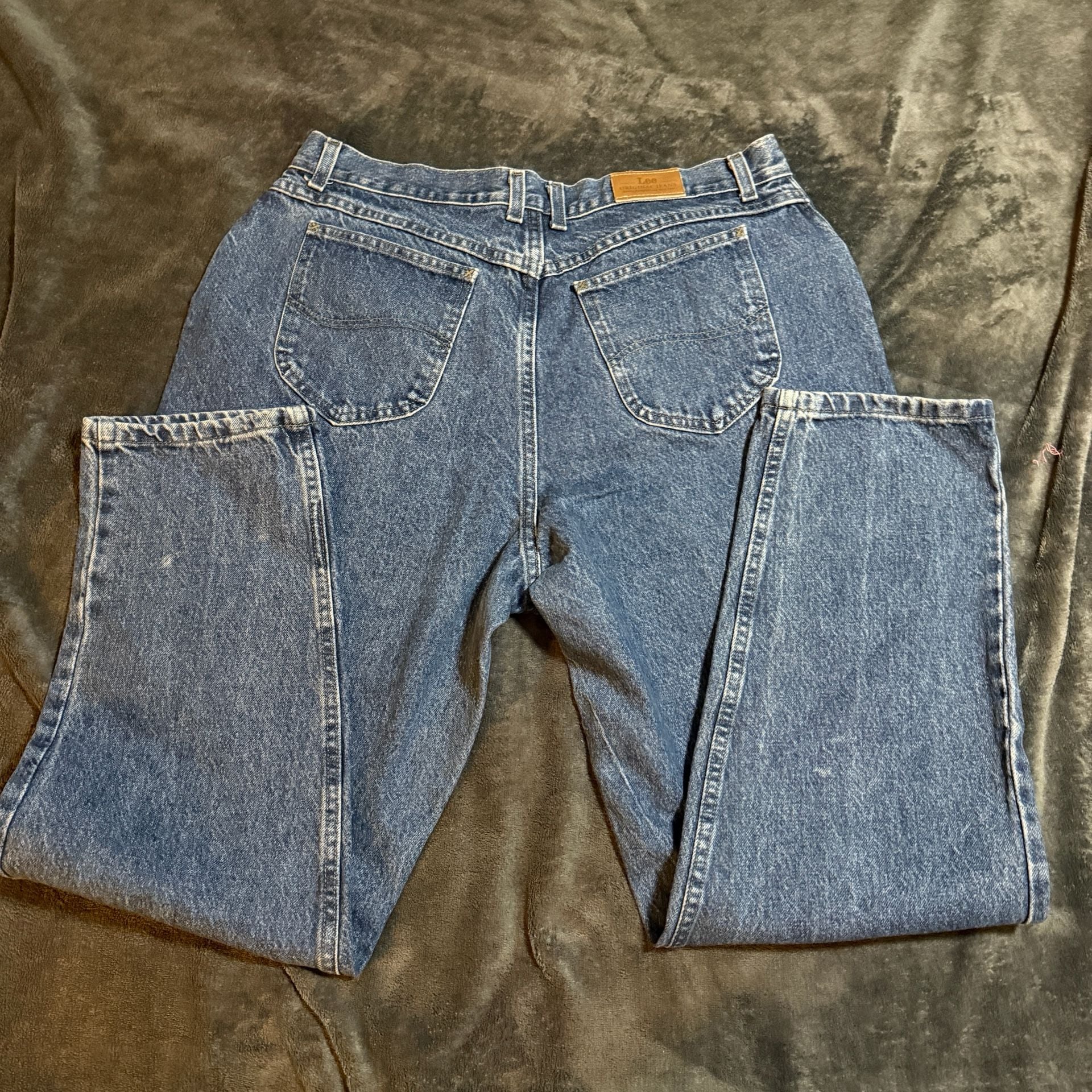 Lee Jeans Size 18 M Blue Denim High Rise Mom Jeans 7