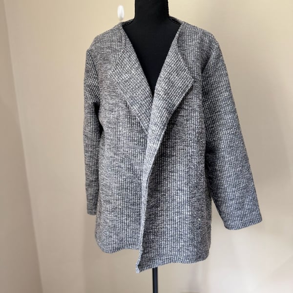 Dark Academia Grandpacore  Draped Cardigan Petite L