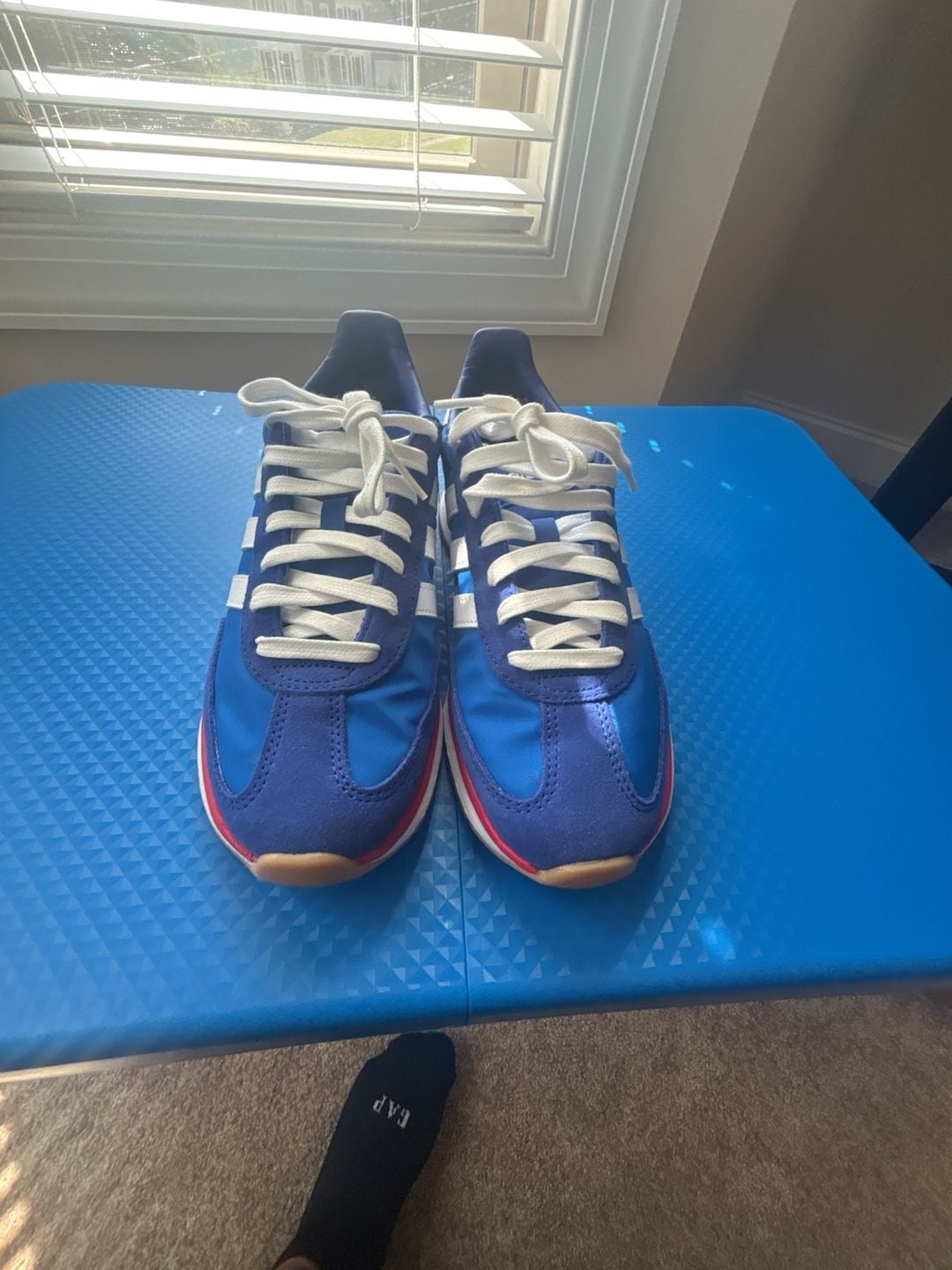 Adidas Run 70s 2.0 Size 8 Blue White Sneakers Shoes 2