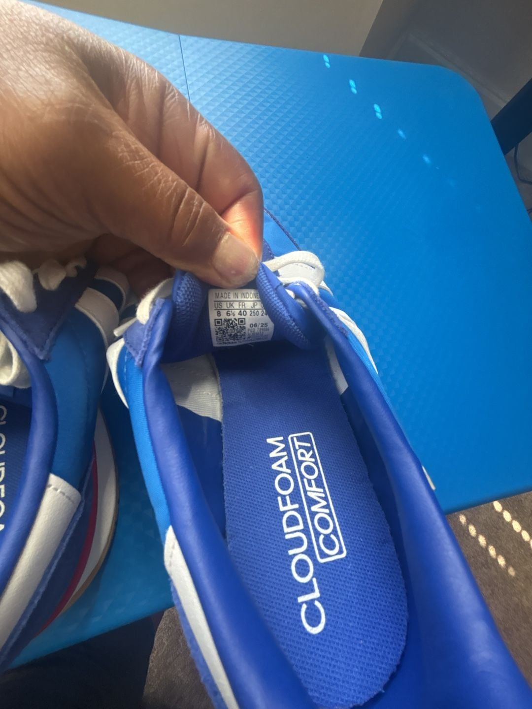 Adidas Run 70s 2.0 Size 8 Blue White Sneakers Shoes 6