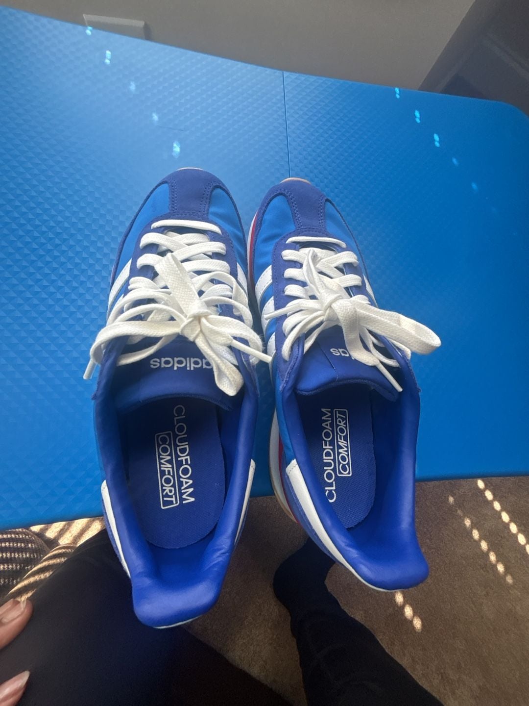 Adidas Run 70s 2.0 Size 8 Blue White Sneakers Shoes 7