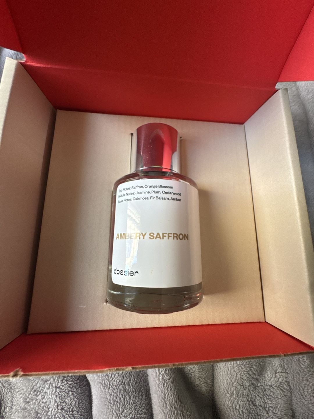 Dossier Ambery Saffron 3.4 Oz EDP Spray Perfume LARGE NEW IN BOX AUTHENTIC! 1