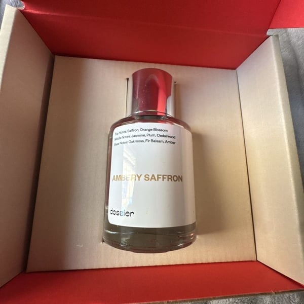 Dossier Ambery Saffron 3.4 Oz EDP Spray Perfume LARGE NEW IN BOX AUTHENTIC!