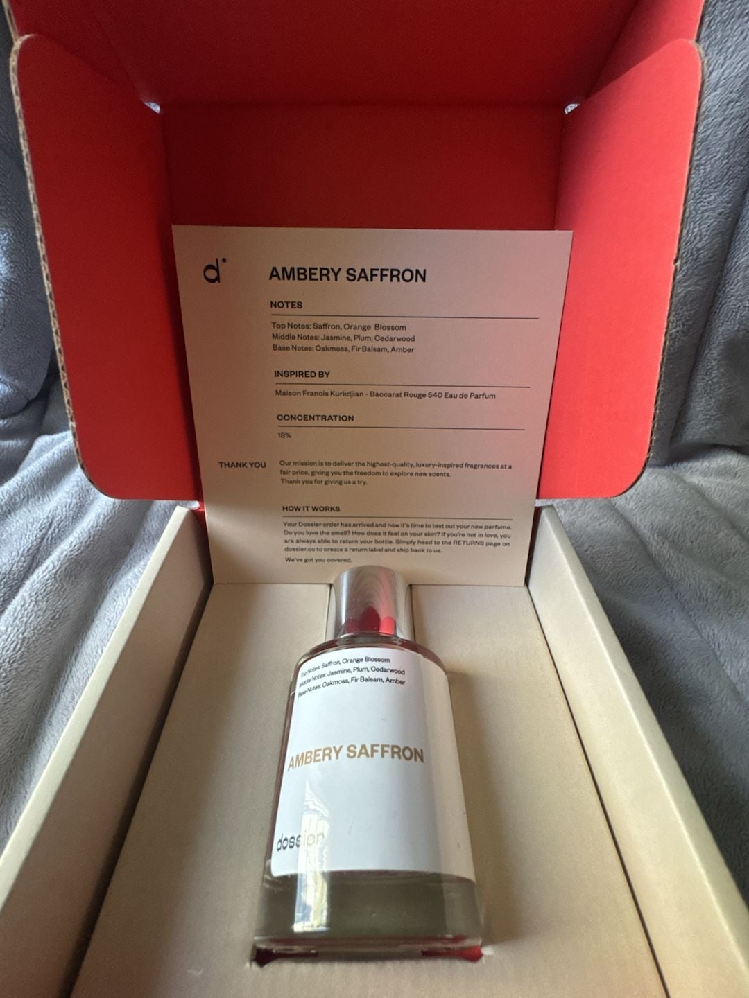 Dossier Ambery Saffron 3.4 Oz EDP Spray Perfume LARGE NEW IN BOX AUTHENTIC! 2
