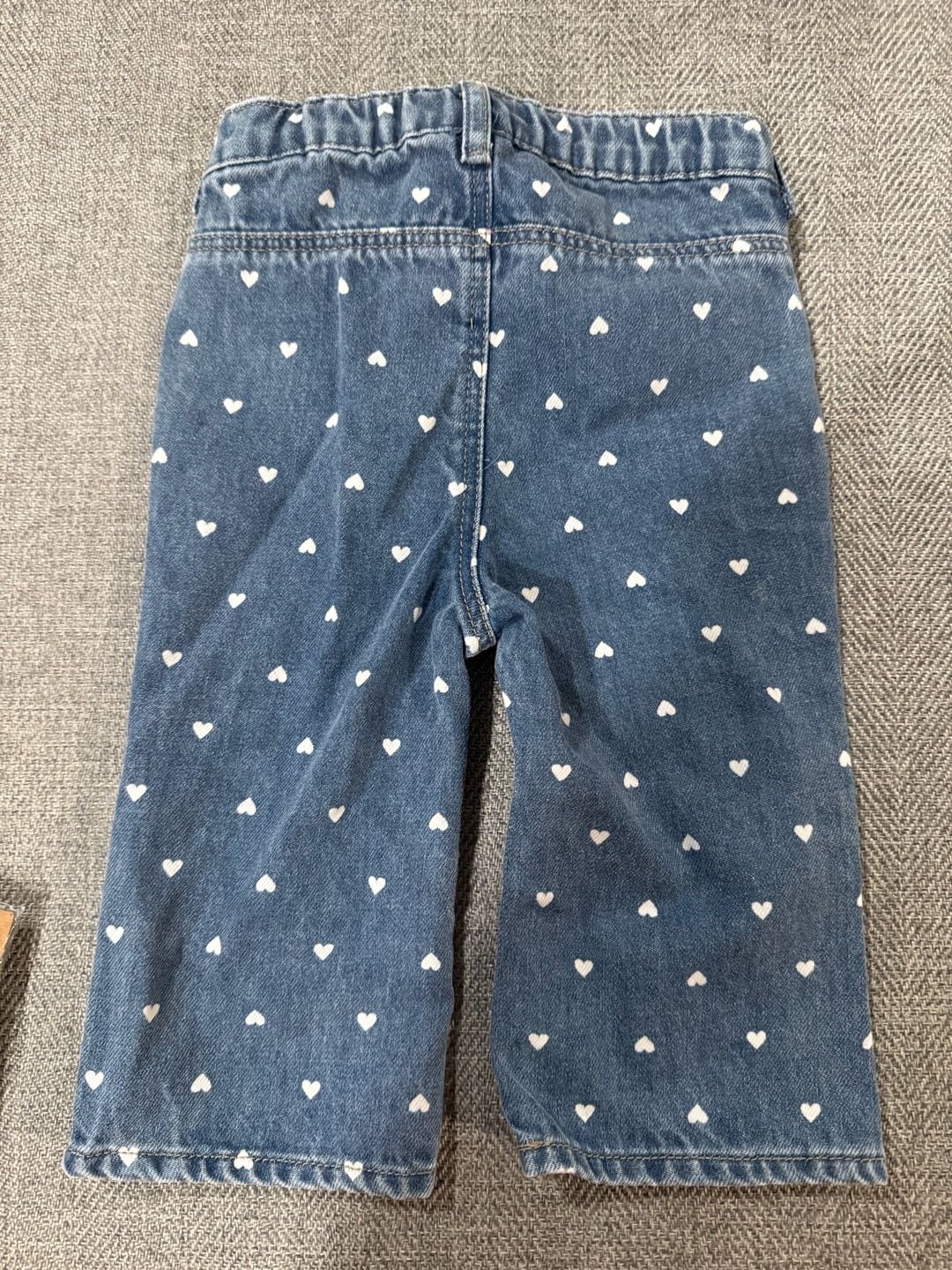 Cream/floral Flared Leg Jeans for kids 5