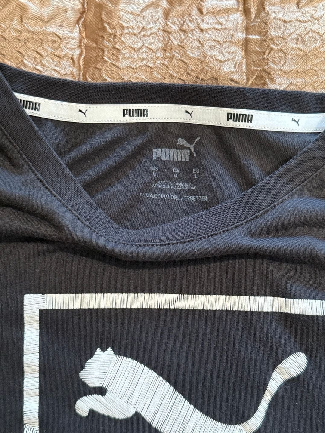 Puma House of Graphics T-Shirt Size L Black Cotton 6