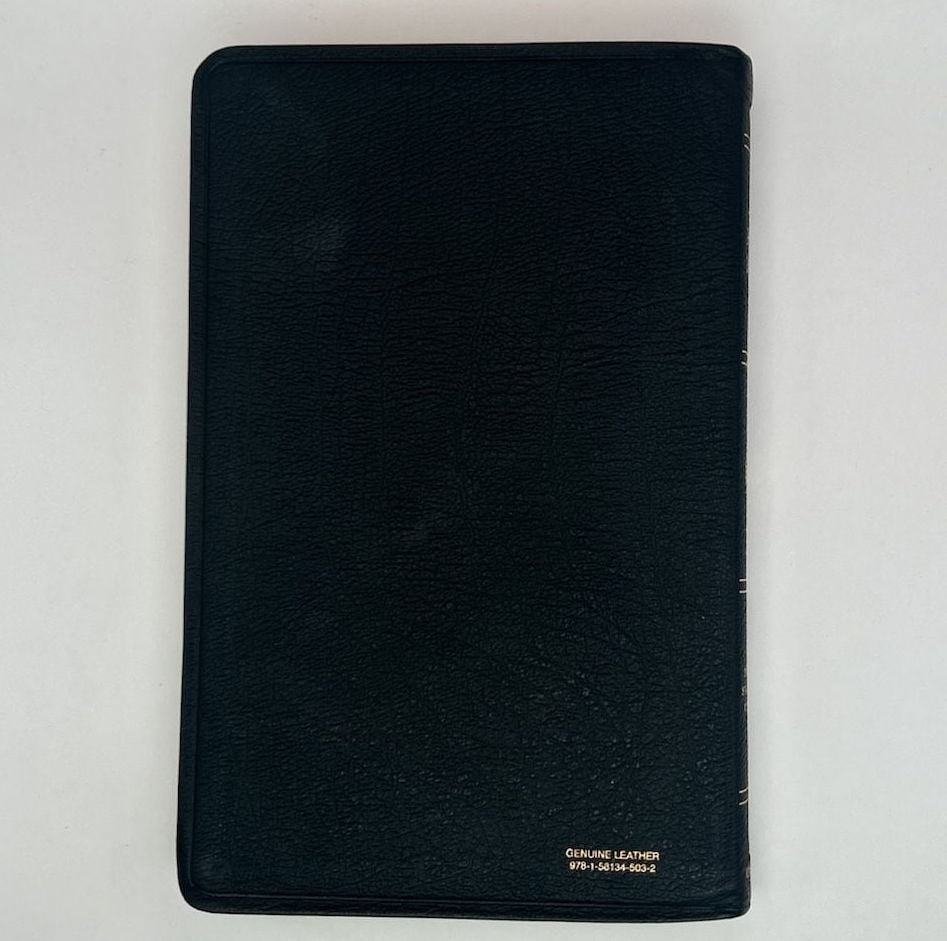 ESV Crossway Thinline Bible, Genuine Leather, Black Leather 3