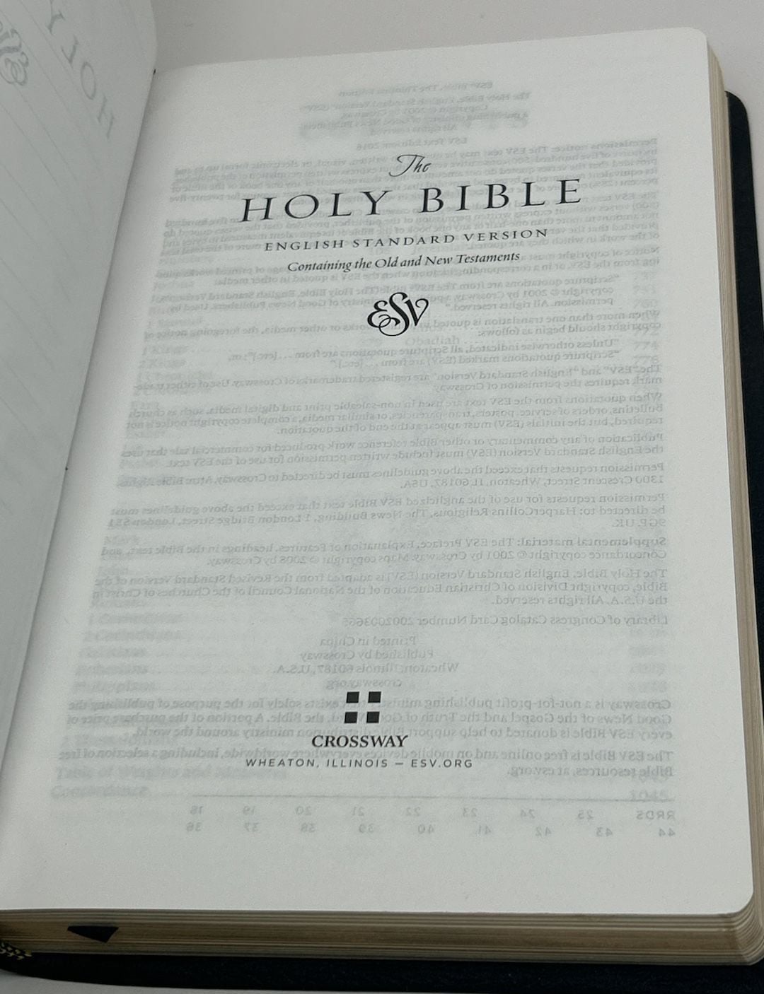 ESV Crossway Thinline Bible, Genuine Leather, Black Leather 5