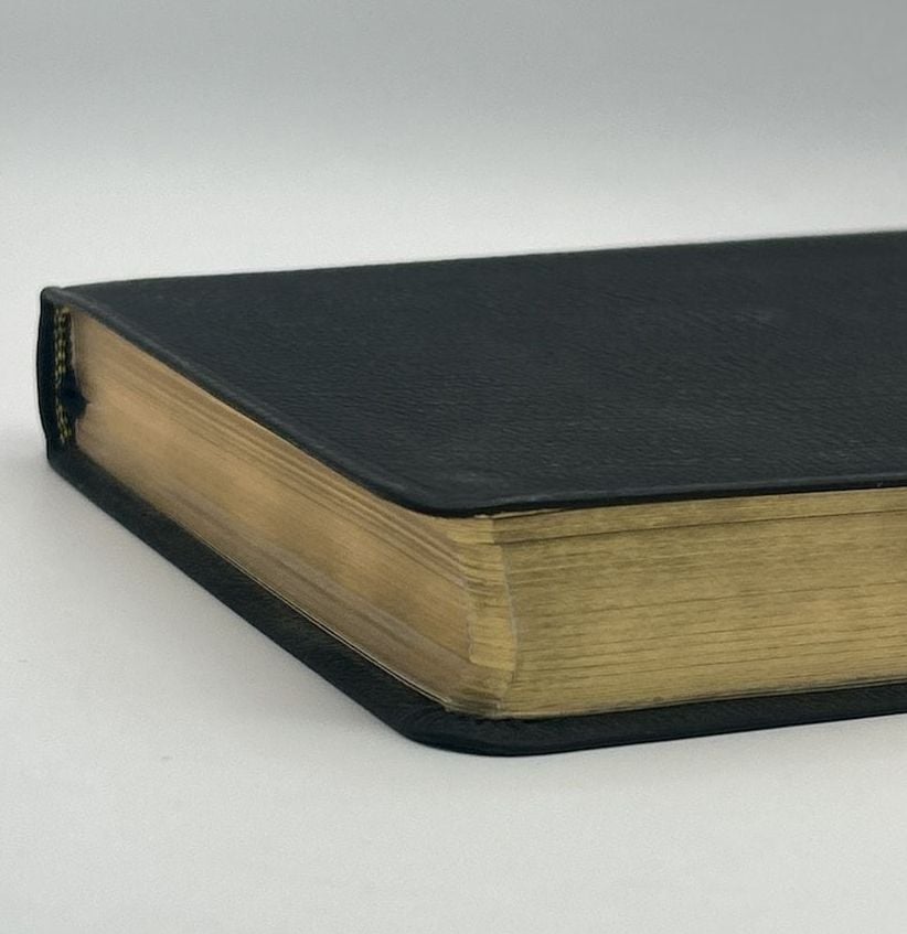 ESV Crossway Thinline Bible, Genuine Leather, Black Leather 7