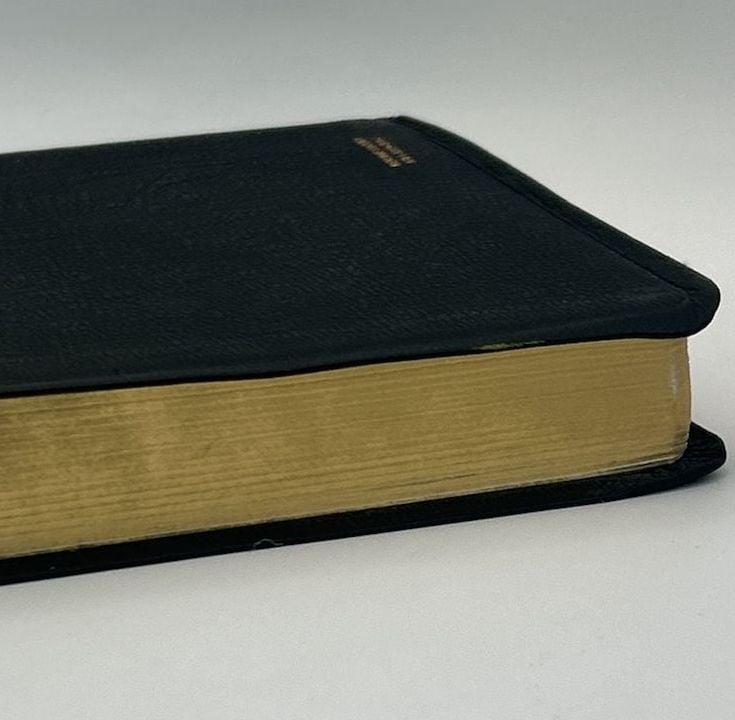 ESV Crossway Thinline Bible, Genuine Leather, Black Leather 9