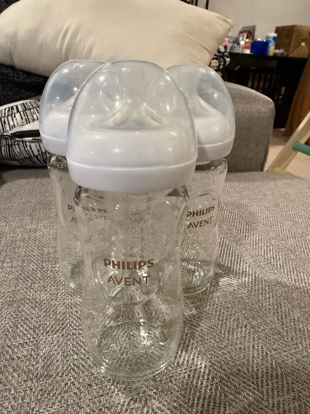 Philips Avent Natural Glass Baby Bottle Size 9 oz 3-Pack 2