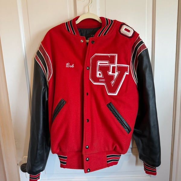 T & M Sportswear Chippewa Valley Marching Band Varsity Jacket Size XL
