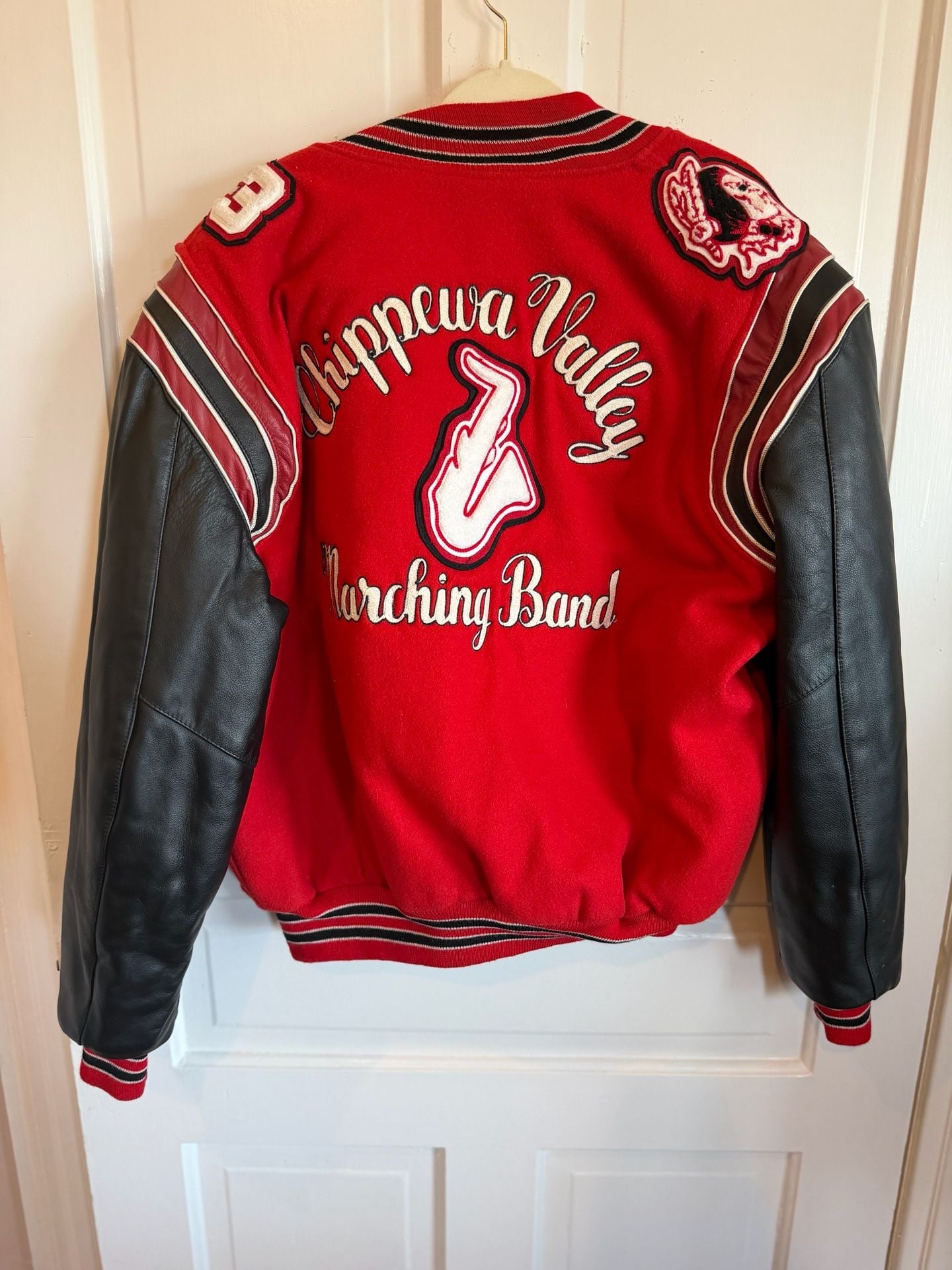 T & M Sportswear Chippewa Valley Marching Band Varsity Jacket Size XL 3