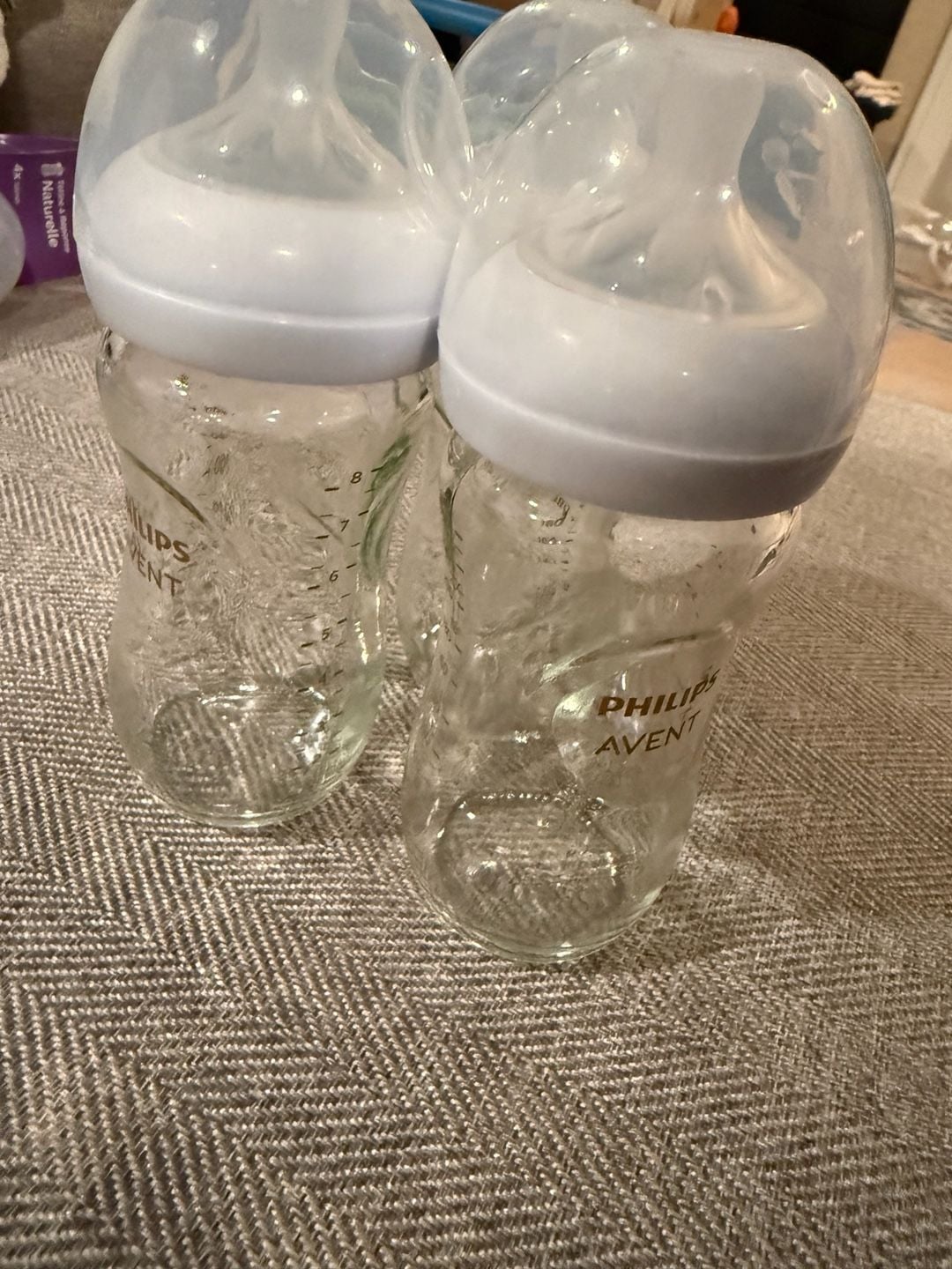 Philips Avent Glass Baby Bottle 8oz Natural Response 3-Pack Clear 5