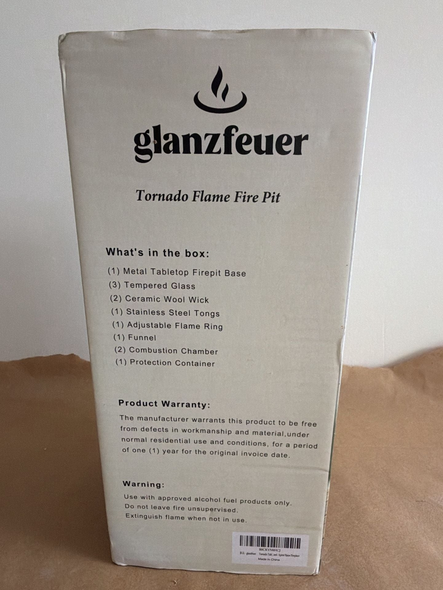 Glanzfeuer Tornado Tabletop Fire Pit 3