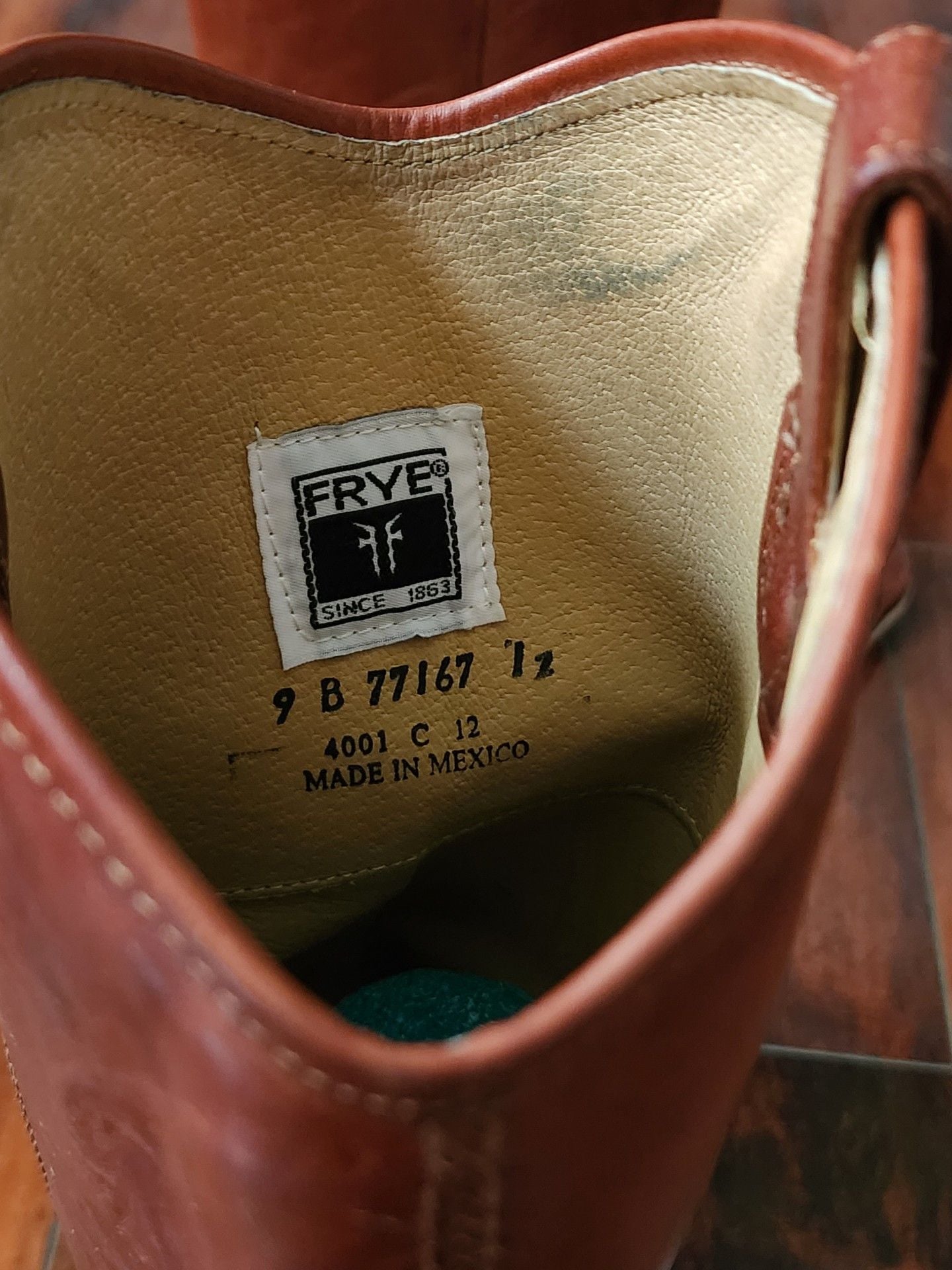 Frye Melissa Riding Boots Size 9 B Cognac Brown Leather Tall Knee High 7