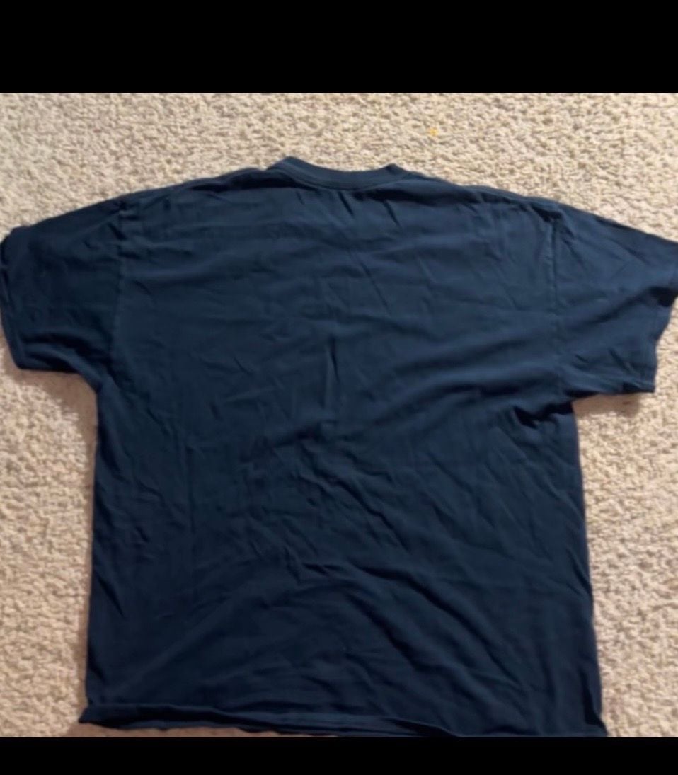 Vintage Bald Eagle Lightning Graphic T-Shirt Black Y2K 4