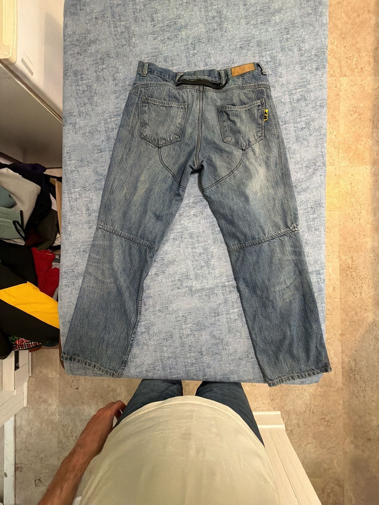 BILT Iron Workers Jeans Size 34 Blue Protective Lining Motorcycle Denim 4