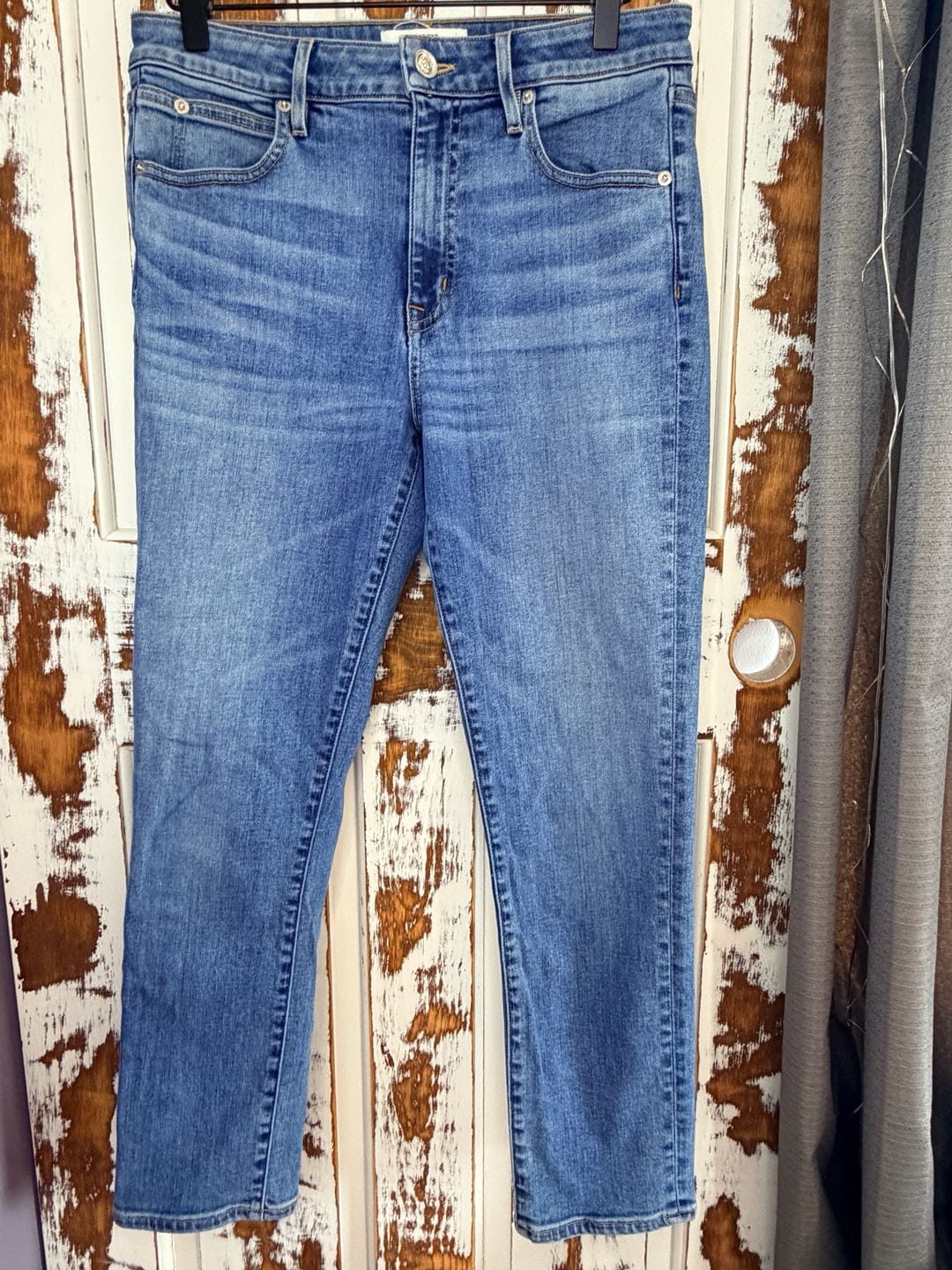 Slvrlake Women’s Lou Lou Straight Leg Jeans Size 30 Medium Wash High Rise 2