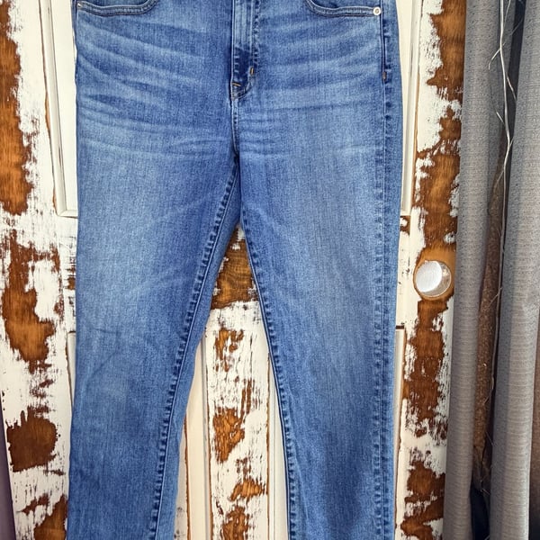 Slvrlake Women’s Lou Lou Straight Leg Jeans Size 30 Medium Wash High Rise