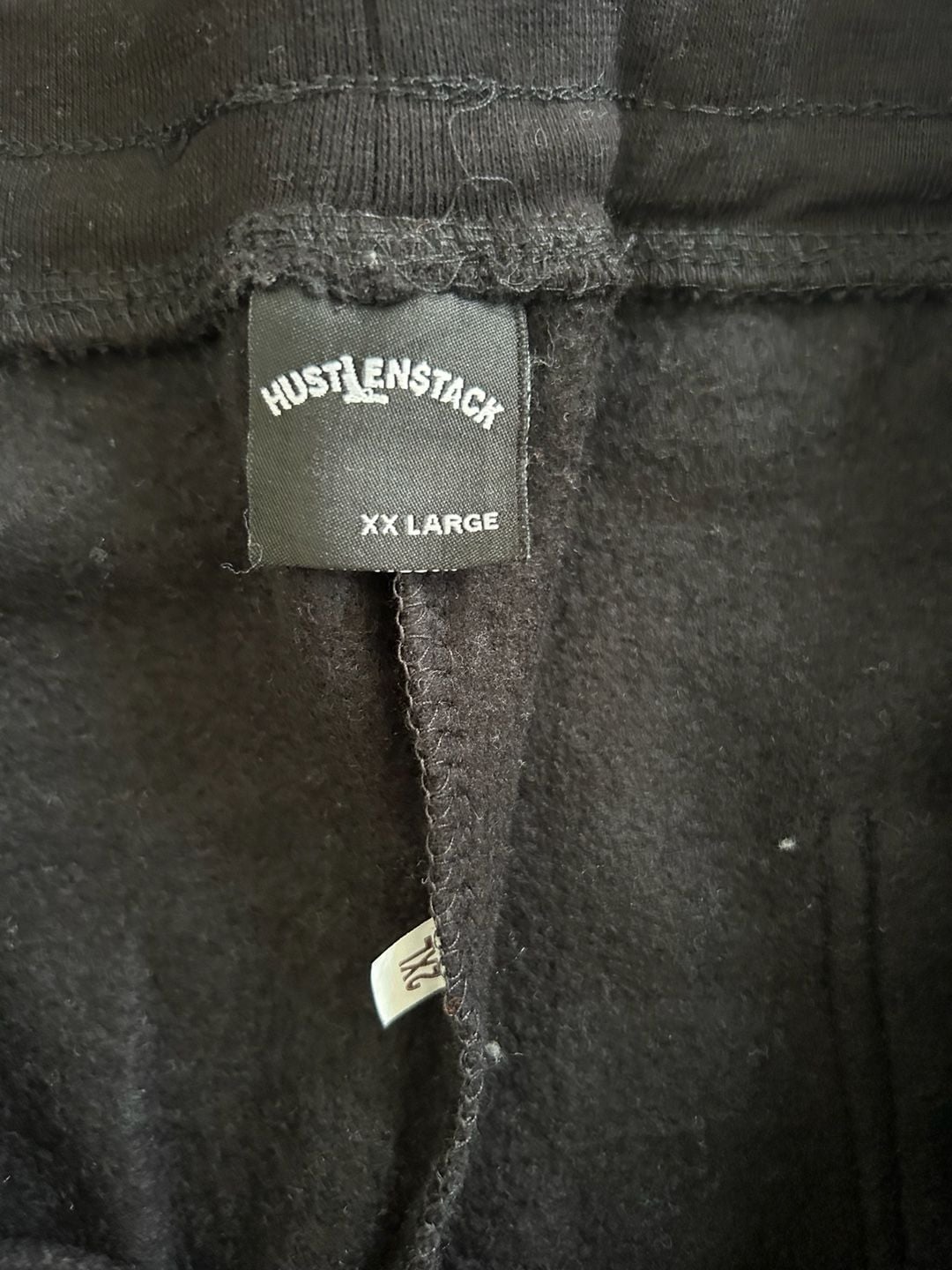 Hustle N Stack Colorblocked Flare Sweatpants Black Gray NWT 6