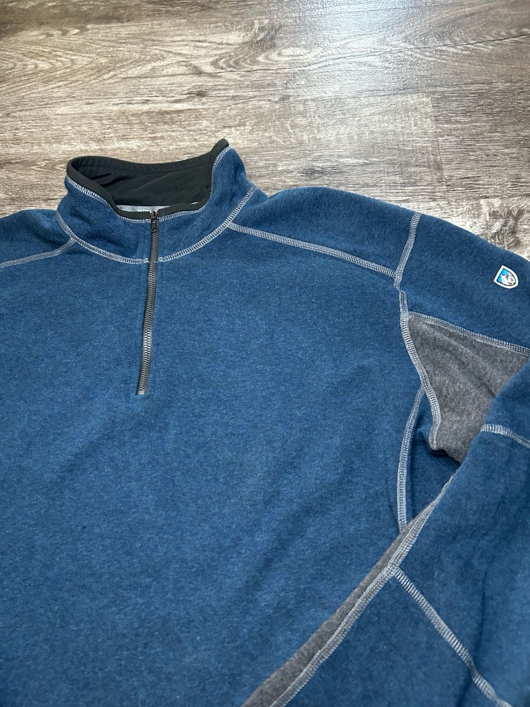 Kuhl Kashmira Men's Sweater XXL Long Sleeve Pullover 1/4 Zip Hiking Outdoor J2 2