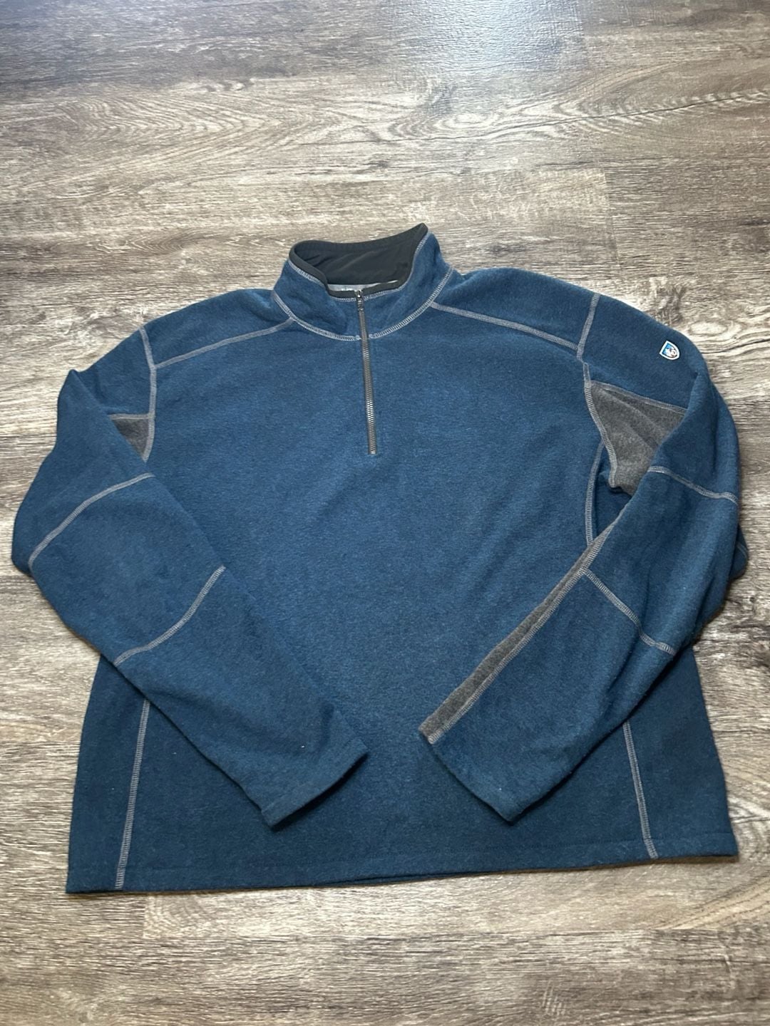 Kuhl Kashmira Men's Sweater XXL Long Sleeve Pullover 1/4 Zip Hiking Outdoor J2 3