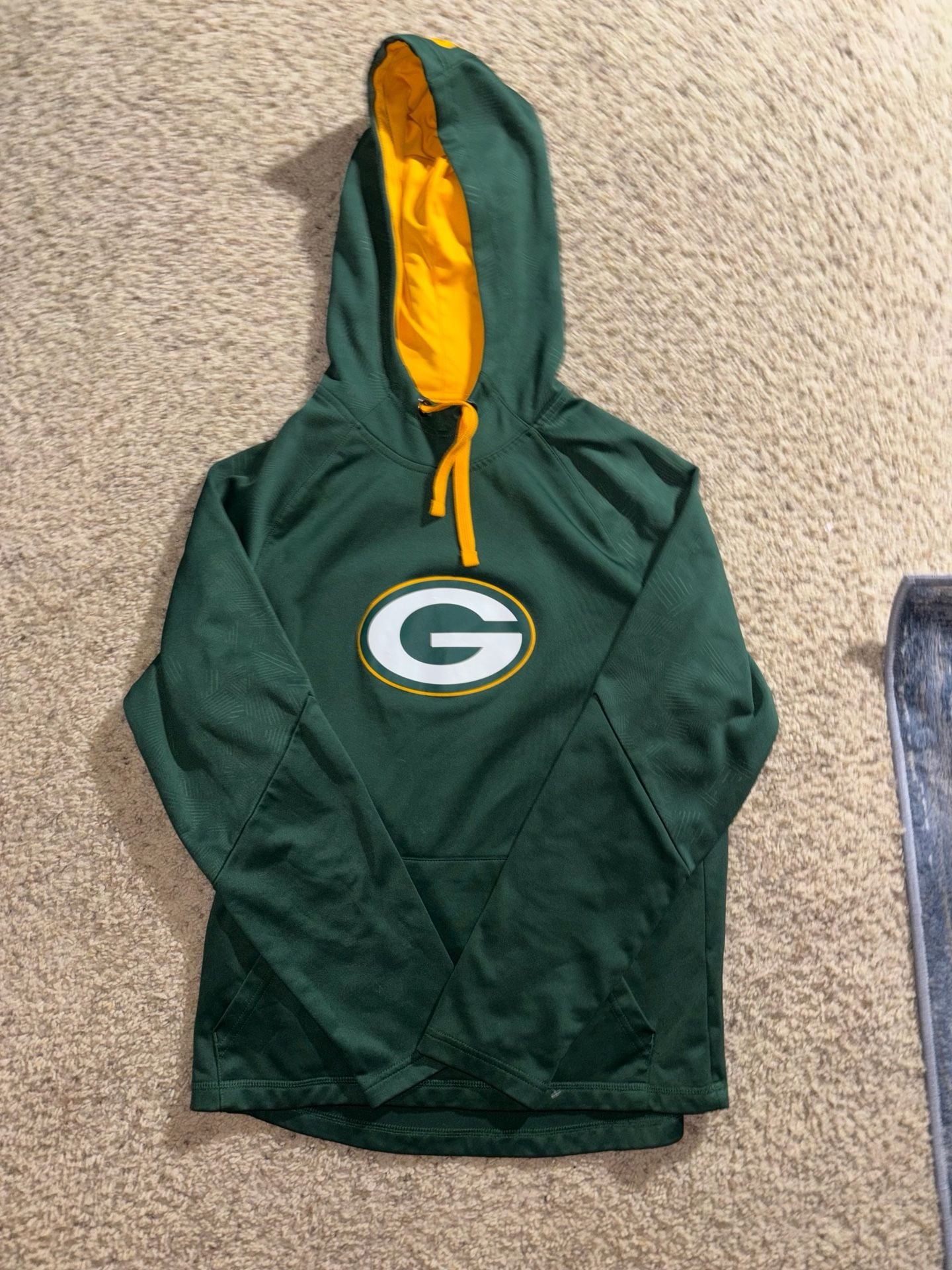Fanatics Green Bay Packers Hoodie Size M Green Yellow NFL Sweatshirt 2