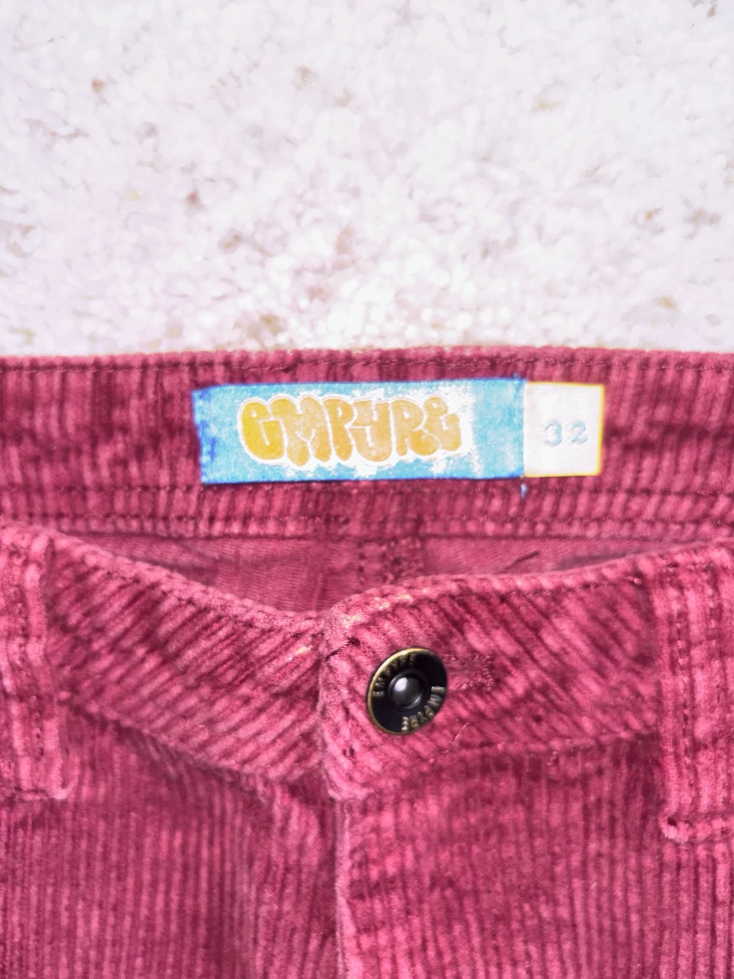 Empyre Corduroy Pants Size 32 Maroon Baggy Skate 5