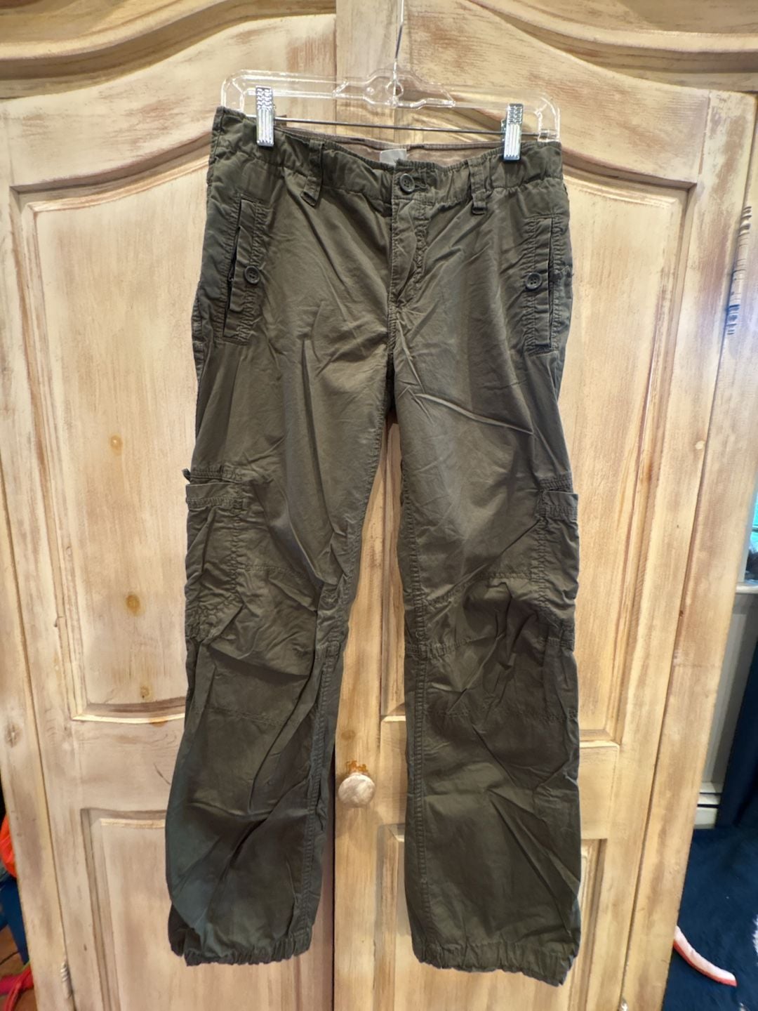 L.O.G.G. Cargo Pants Size 8 Olive Green Cotton Utility Trousers 2
