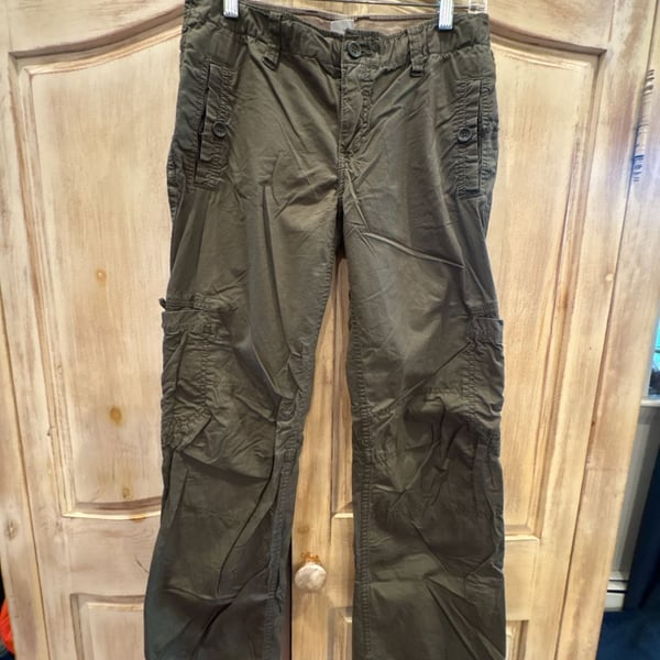 L.O.G.G. Cargo Pants Size 8 Olive Green Cotton Utility Trousers
