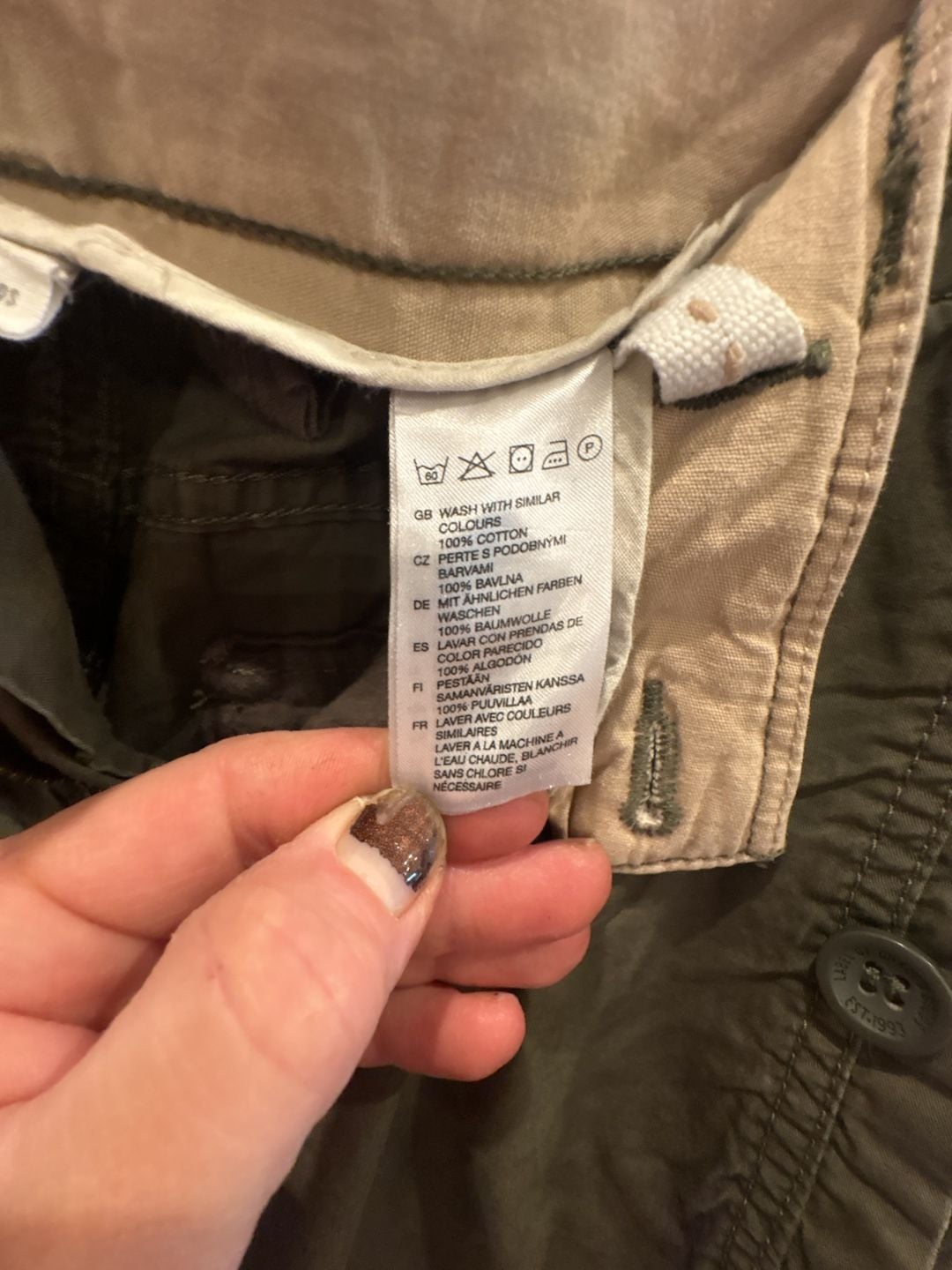 L.O.G.G. Cargo Pants Size 8 Olive Green Cotton Utility Trousers 4