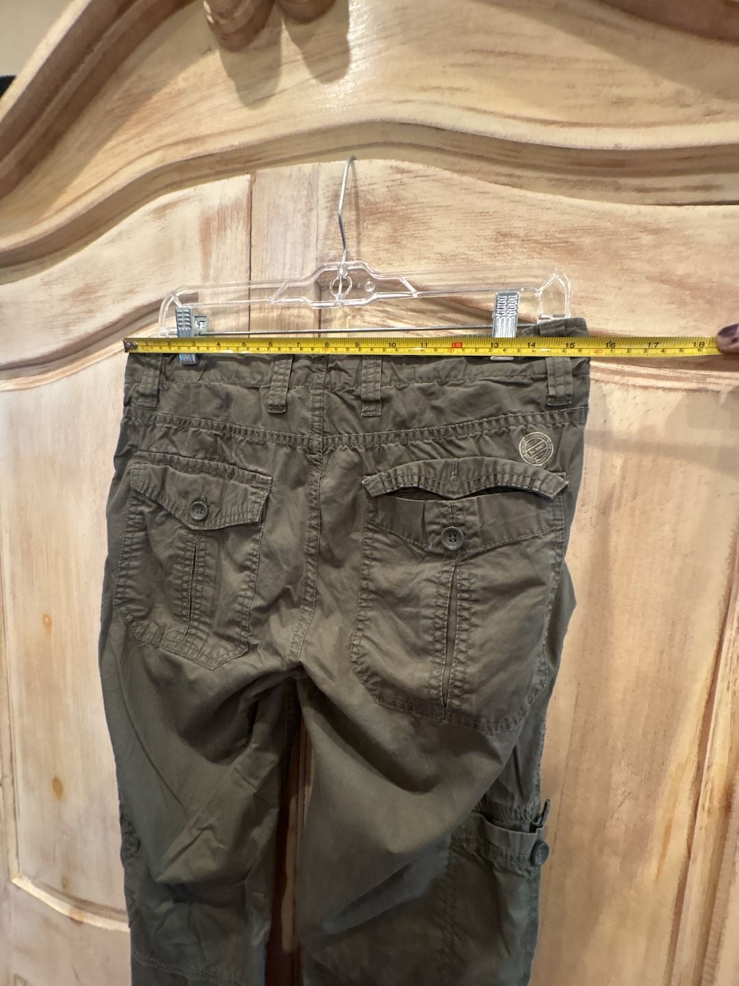 L.O.G.G. Cargo Pants Size 8 Olive Green Cotton Utility Trousers 6