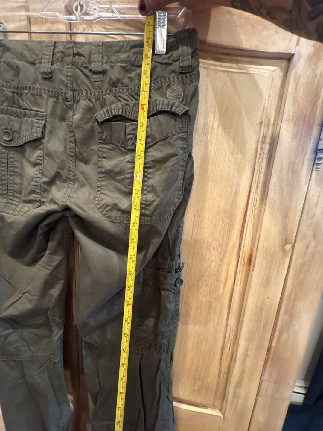 L.O.G.G. Cargo Pants Size 8 Olive Green Cotton Utility Trousers 7