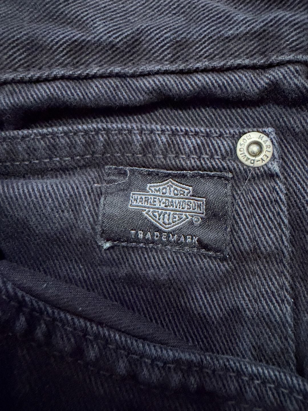 Vintage 90’s Harley-Davidson Classic Jeans Size 14/R Black Denim Cotton 3