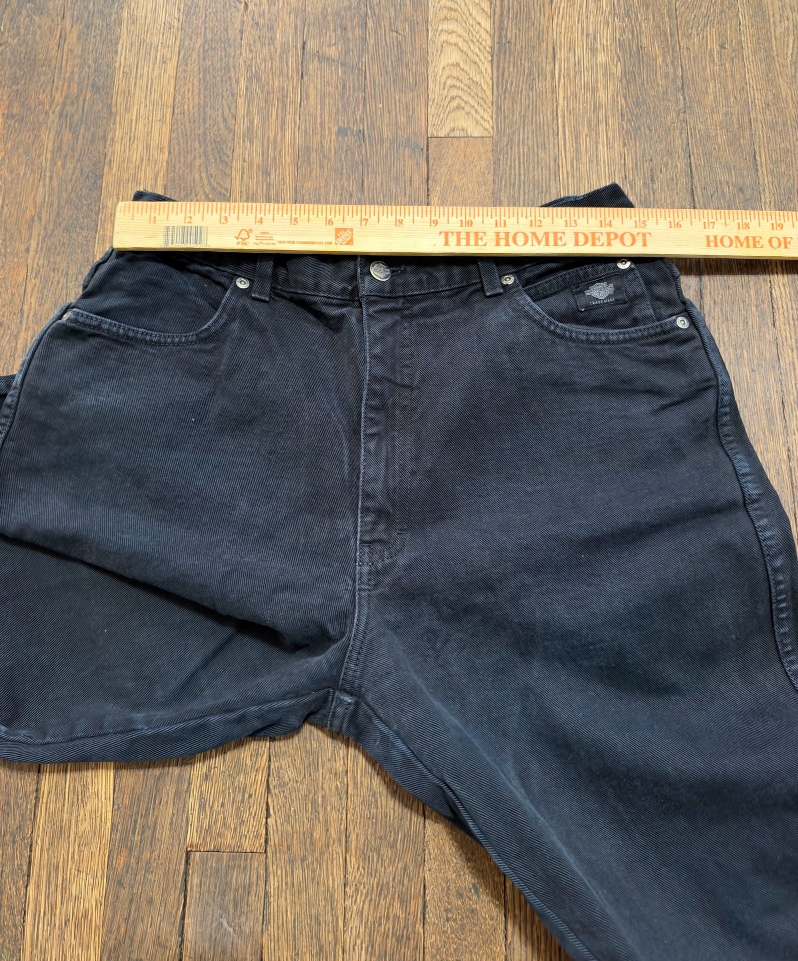 Vintage 90’s Harley-Davidson Classic Jeans Size 14/R Black Denim Cotton 5