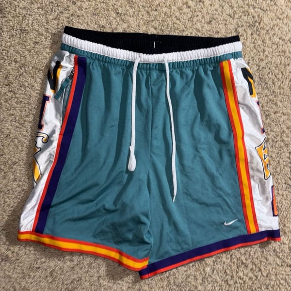 Nike Dri-FIT DNA Class of '96 Basketball Shorts Size L Teal Multicolor
