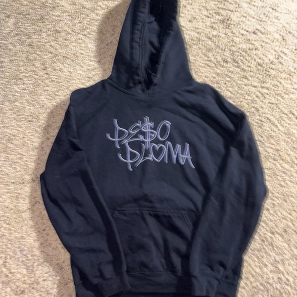Peso Pluma Double P Tour Hoodie Medium Black