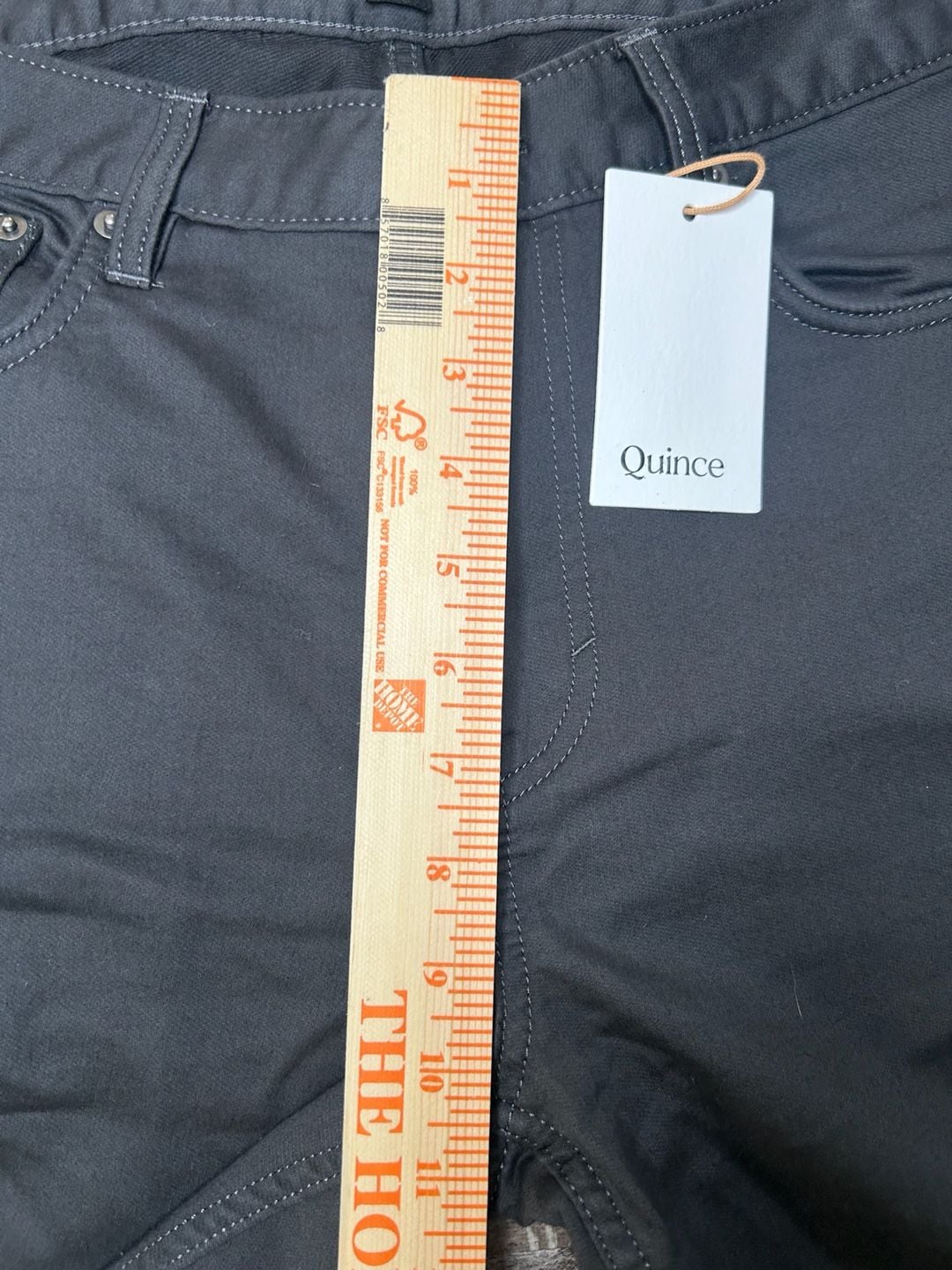 Quince 32x30 Black Stretch Canvas 5-Pocket Tech Pants New With Tags 6