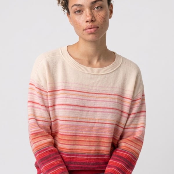 Saturday Sunday By Anthropologie Striped Cashmere Sweater Size M