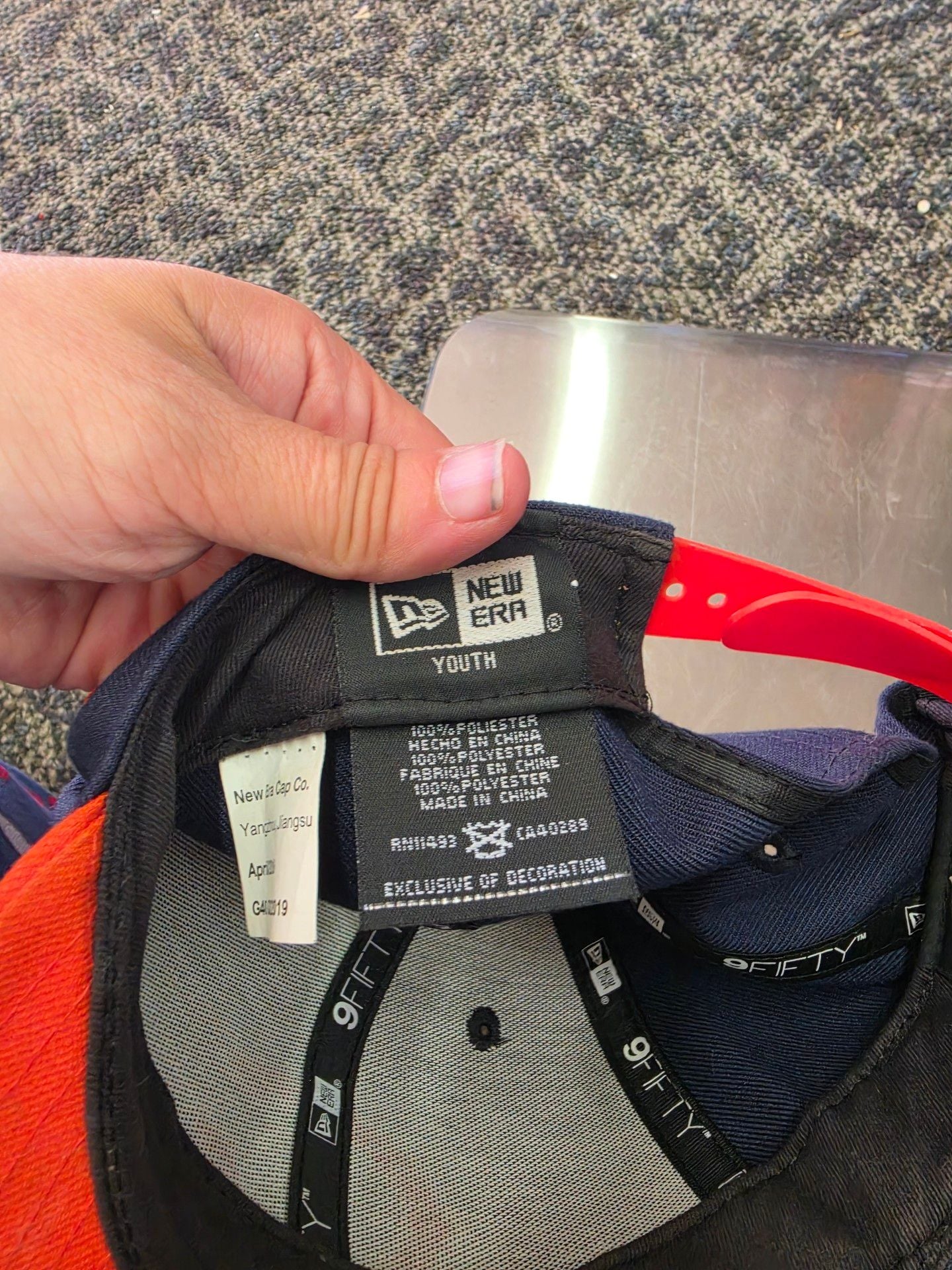 Chicago Bears New Era Hat Cap Navy Orange Fitted 6