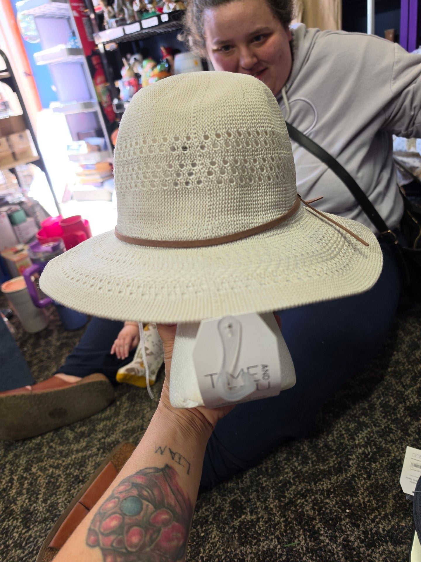 Time And Tru Women'S Knit Panama Hat 4